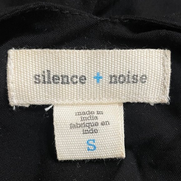 Urban Outfitters Silence + Noise Black Mesh V-Neck Sleeveless Mini Shift Dress - Picture 13 of 14